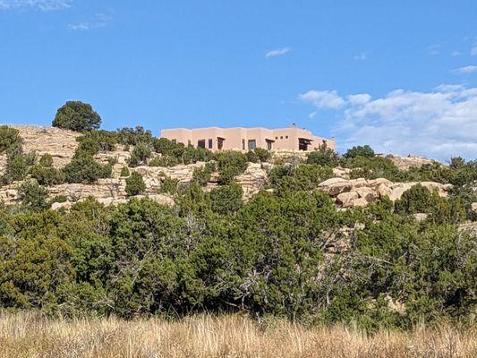 The Hacienda at the top of the hill.