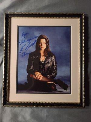 My framed autograph of Neve Campbell. Awesome framing from Gonzalez framing. Thanks again!