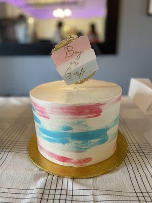 Gender reveal 8" Round Cake