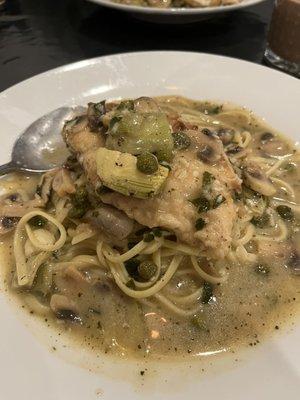 Chicken piccata - perfectly prepared.