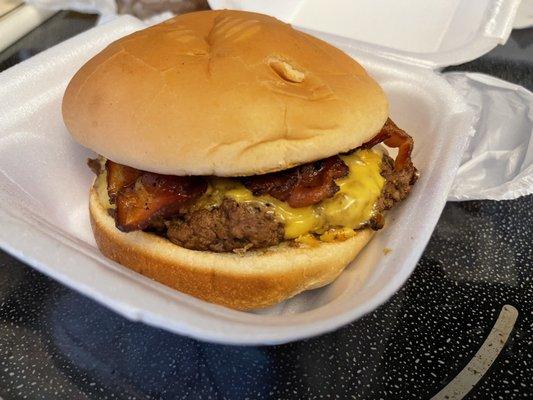 Bacon cheese burger