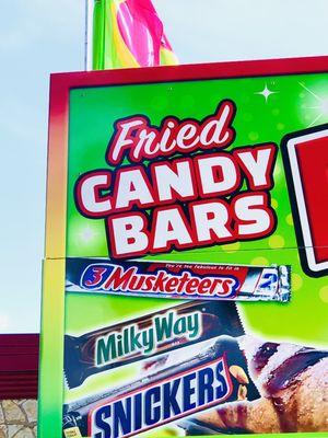 Fried candy bar was thicker than a snickers!