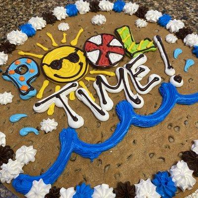 Summer Pool Time Cookie Cake