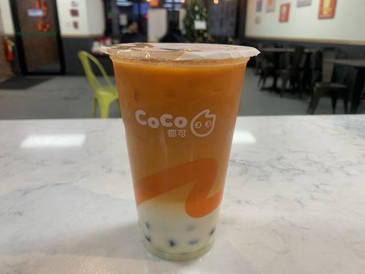 Thai milk tea with bubble!