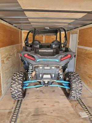 A buggy delivered to the White Mountain in New Hampshire.