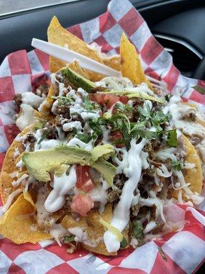 Nachos with carnita