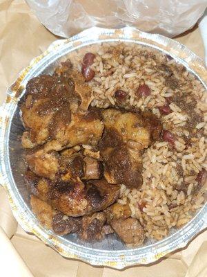 Oxtail rice and peas