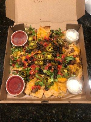 Ground beef nachos