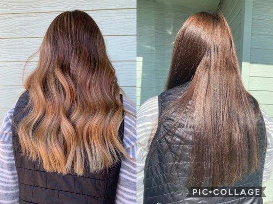 Hair transformation by Priscilla @ Bronze Beauty