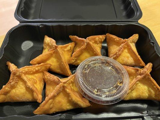 Crab Rangoon with Plum Sauce