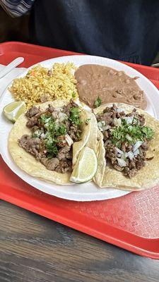 Carne asada tacos