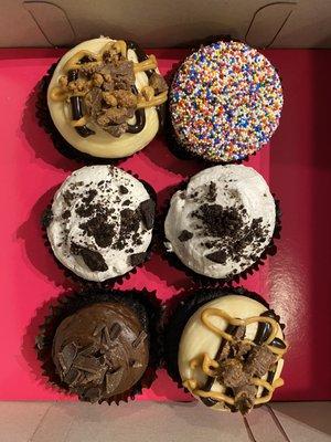 Peanut Butter Cup, Cookies and Cream, Choc-O-Holic and Birthday Cake