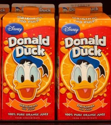 Donald Duck orange juice