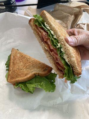 BLT on wheat