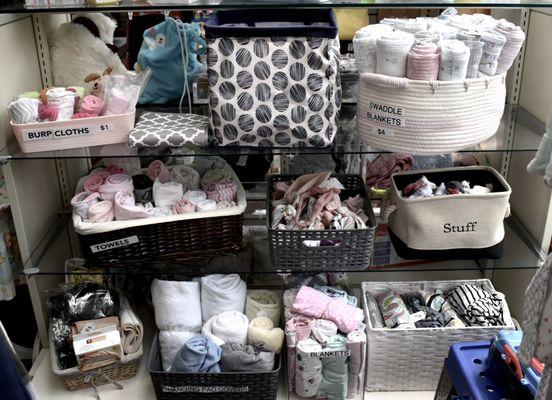 Baby gear from blankets to strollers-- we have it all. Message us if you're looking for something specific!