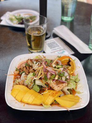 Salmon mango salad