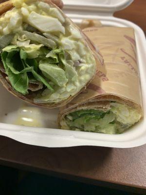 Egg salad wrap