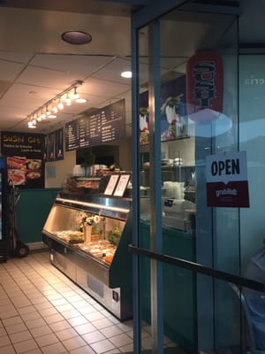 The entrance into the food court is right under the 25-01 signage and its the on the right after you walk into the food court.