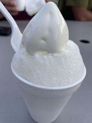 Pina colada Stuffed SnoBall