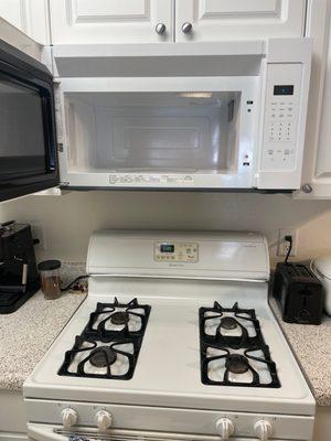 Stove top and microwave