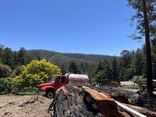 Honey Bucket Truck in Davenport Mountains