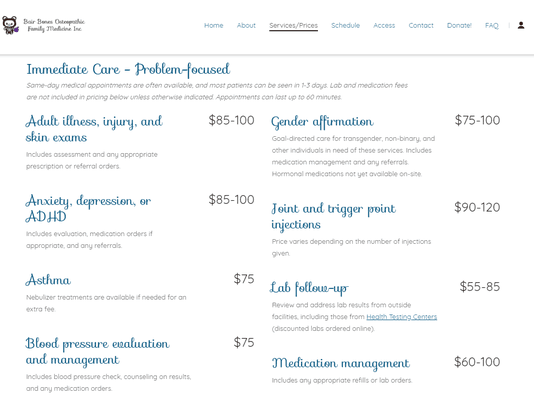 Transparent pricing from our website.