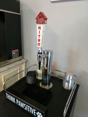 Nitro cold brew on tap.