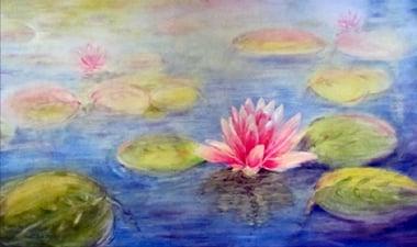 Lotus Painting at Sakula Yoga Studio, Metuchen NJ