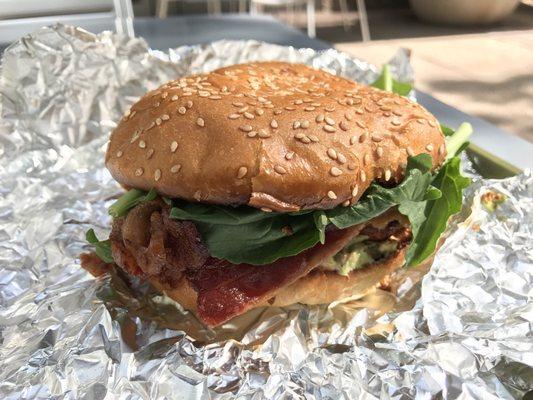 Blackened tuna sandwich from Fred's