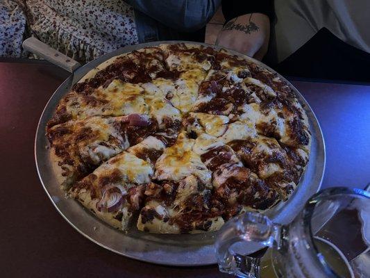 Family Deep Dish BBQ Chicken pizza