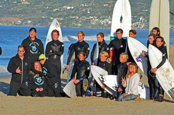 Coach Chris's Malibu High Surf Team, #2 in the Nation!