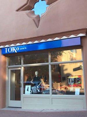 Front of TOKo Santa Fe on Marcy Street 2020