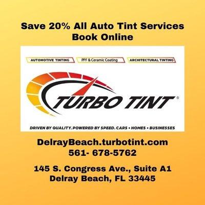 ONLINE ONLY: Get 20% off your Automotive Window Tint Package now! Add code at checkout 
ONLINE20