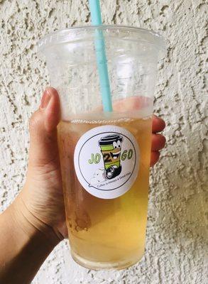 Peach green tea