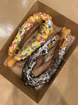 Churro Box Sampler (replaced a coconut churro with the oreo churro)