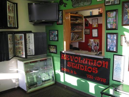 Tattoo Store Front Desk