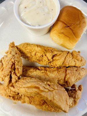 4 Tenders, Gravy & Roll.