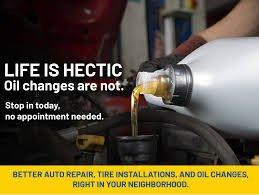 No appointment need for tires, oil change, alignment etc. Average time is 30 minutes. Just a little short drive to save a lot.