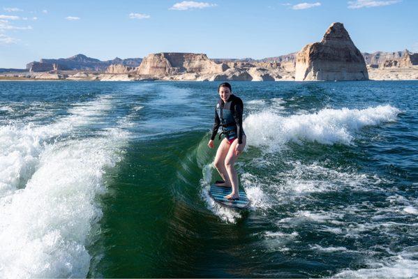 Wake surfing