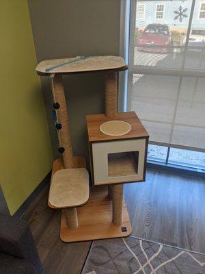 They even have a cat tree for your fur baby.