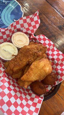 Catfish and Corn Nuggets lunch special