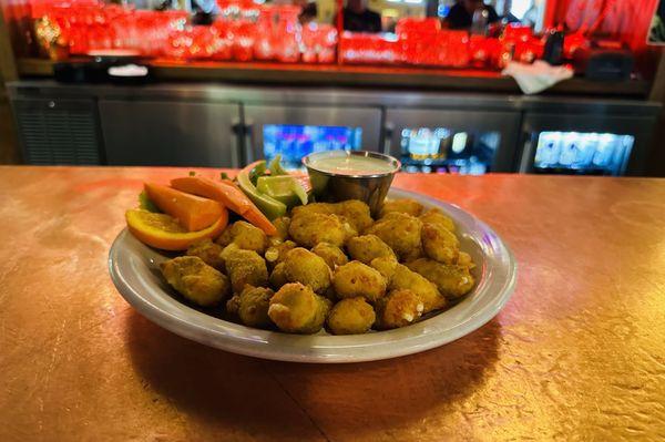 Jalapeño cheese curd was pretty good