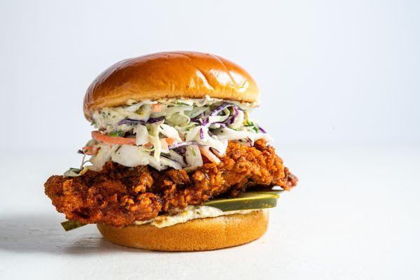 Honey Hot Chicken Sandwich. A tease of sweet before the heat.