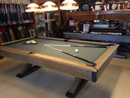 Come and try our pool tables and cues before buying them.