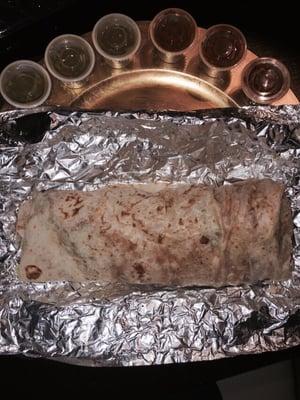 Huge breakfast burrito