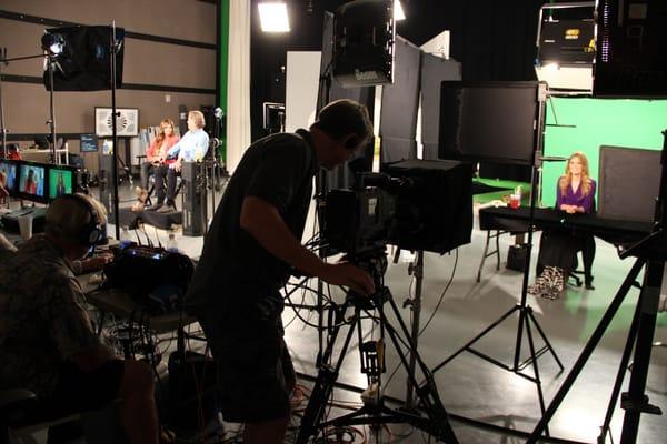 SSG is your one stop scene shop for media productions: Wall flats, truss, props, furniture, and scenics.