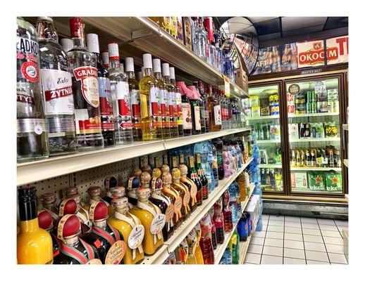 Assorted Polish Premium Liquors & Beers.    E&J Deli & Liquors. Burbank IL.  Great Fresh Deli  & Lots Imported European Goods.