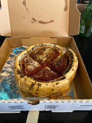 7inch 7" Supreme Chicago Style Deep Dish Pizza