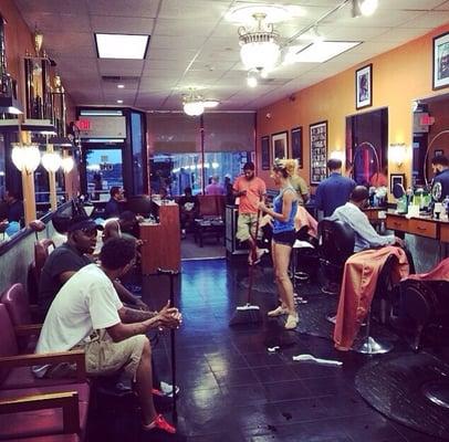 A #barbershop full of laughter and joy. Always a positive vibe. No profanity allowed at Marvelous Cuts, a place for all.