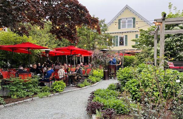 Beautiful outdoor patio and indoor dining